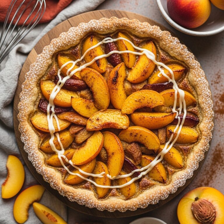 Brown Butter Peach Tart