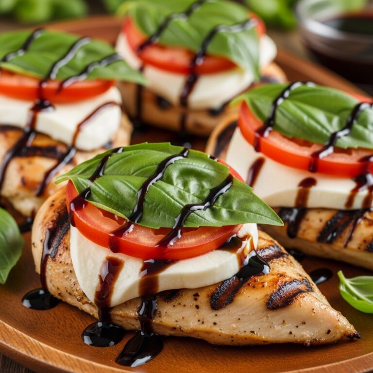 Caprese Grilled Chicken with Balsamic Reduction Recipe