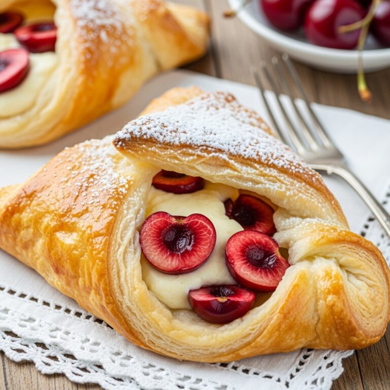 Cherry Danish with Puff Pastry