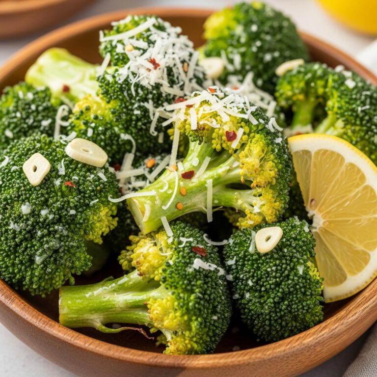 Crispy Garlic Air Fryer Broccoli