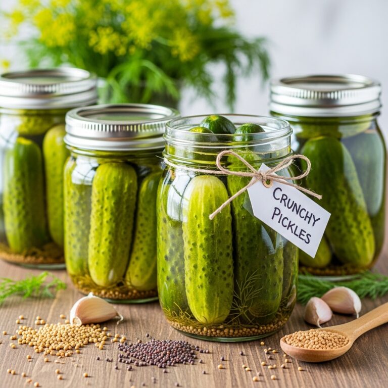 Crunchy Pickle Recipe Canned Pickles