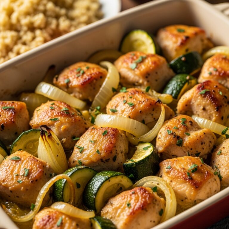 Easy Baked Chicken and Zucchini Recipe