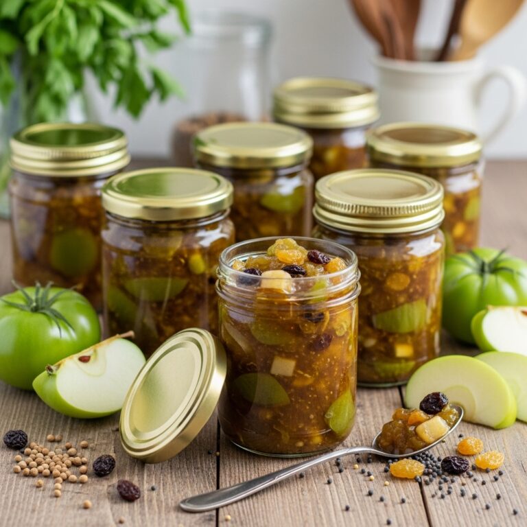 Easy Green Tomato Chutney