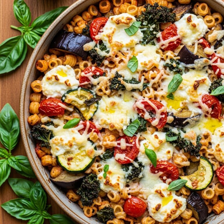 Eggplant Pasta Bake With Tomato amp Zucchini