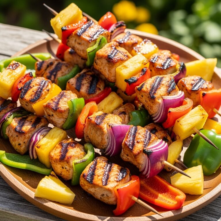 Hawaiian Chicken Kabobs