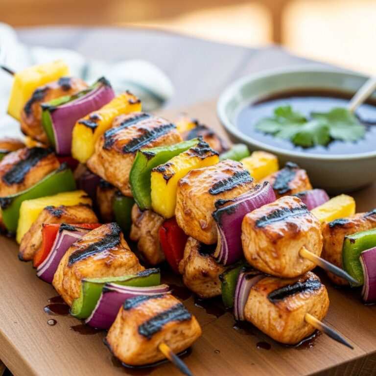 Hawaiian Chicken Kebabs