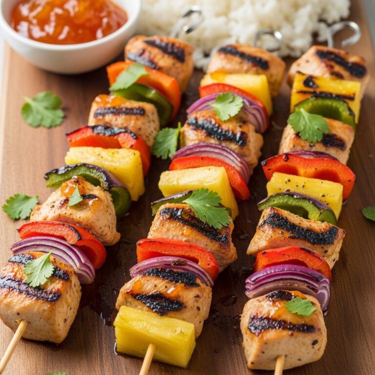 Hawaiian Chicken Skewers