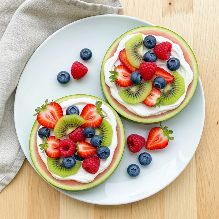 Healthy Watermelon Fruit Pizza