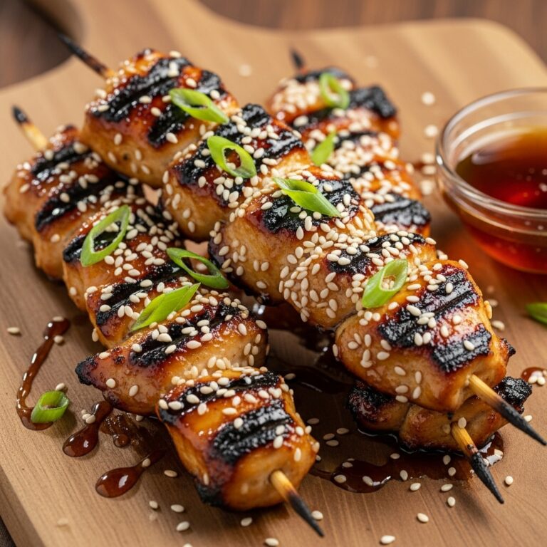 Honey Sesame Chicken Skewers