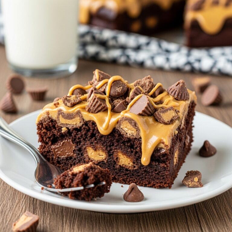 I Made This Peanut Butter Cup Dump Cake