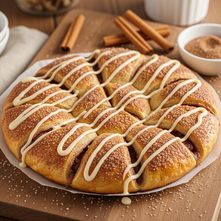 Just Made Cinnamon-sugar Pizza With Crescent Rolls