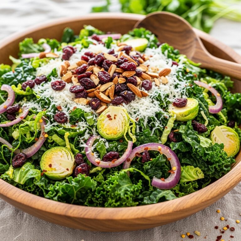 Kale and Brussels Sprout Salad