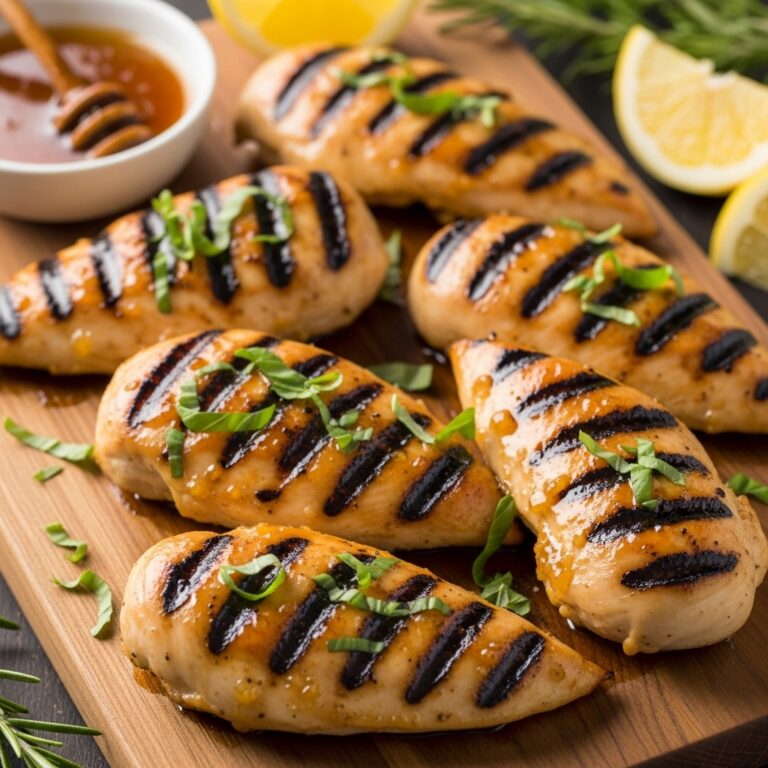 Lemon Rosemary Grilled Chicken Tenders