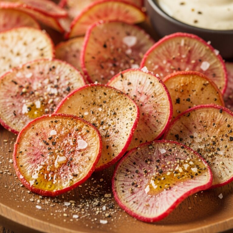 Low Carb Keto Air Fryer Radish Chips