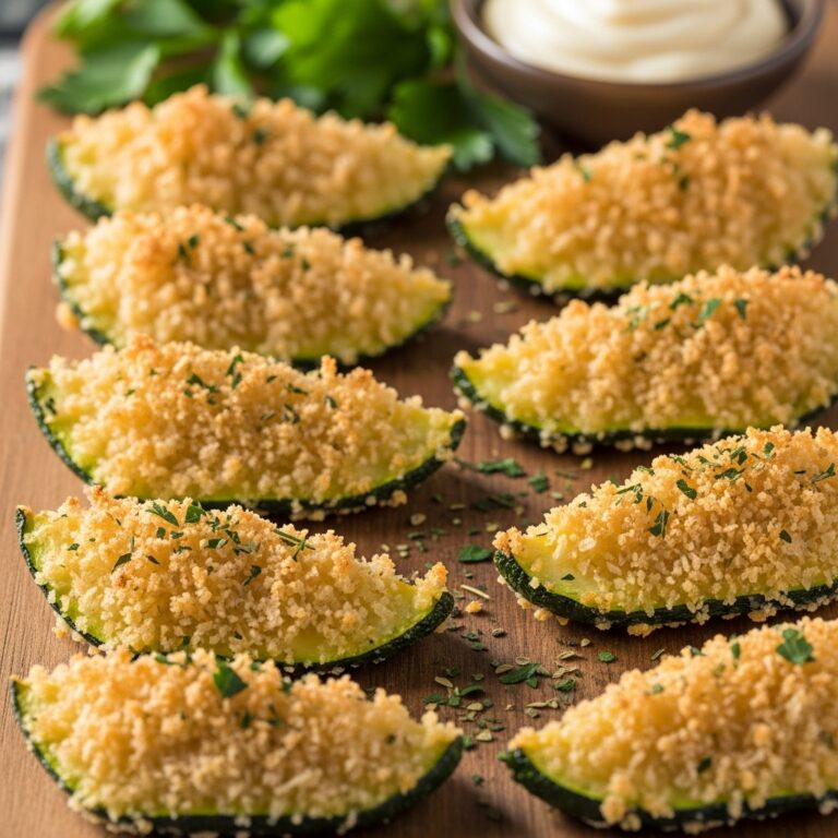 Parmesan Crusted Zucchini Wedges