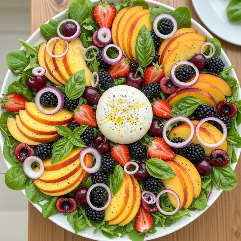 Peach Burrata Salad