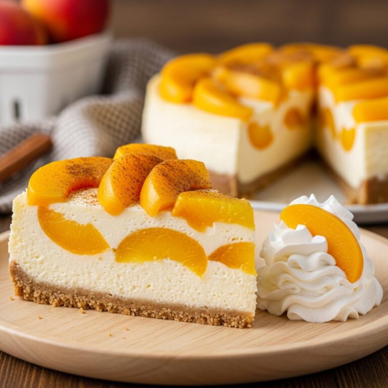 Peach Cobbler Cheesecake