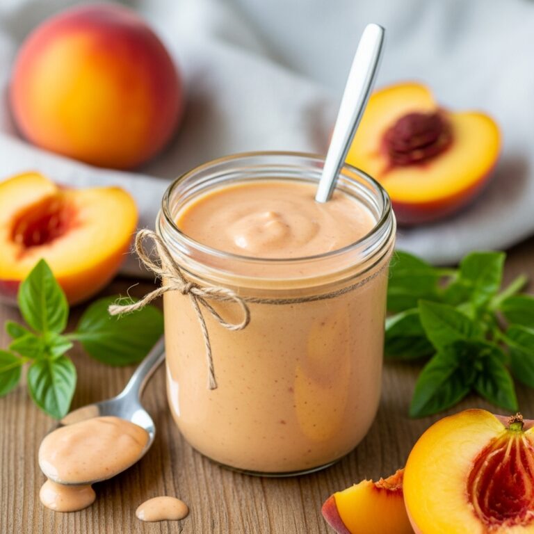 Peach Vinaigrette – Creamy Peach Salad Dressing