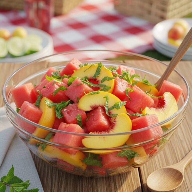 Peach Watermelon Salad Recipe