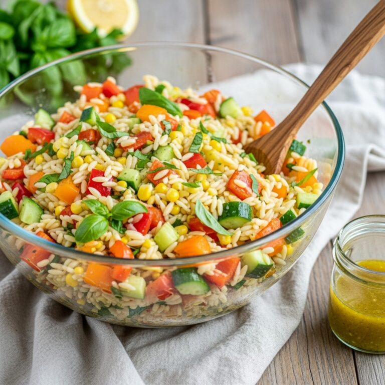 Rainbow Orzo Salad
