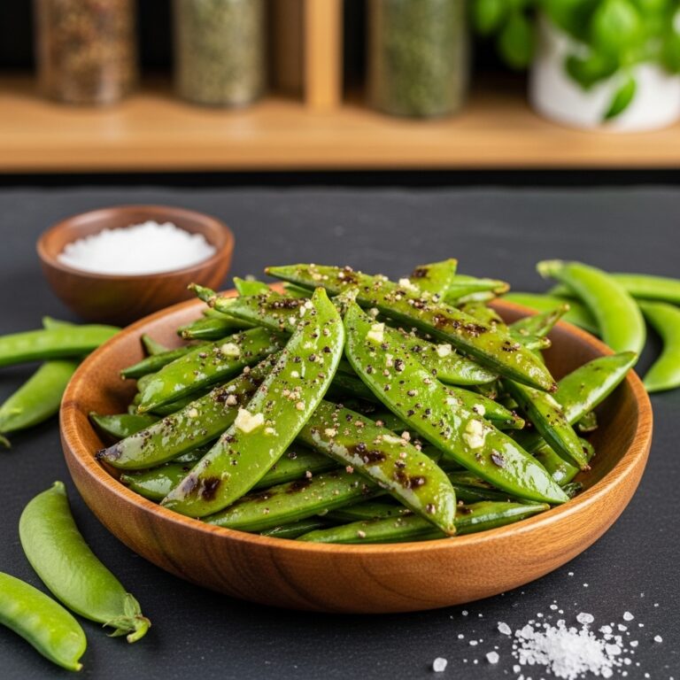 Roasted Sugar Snap Peas so irresistible