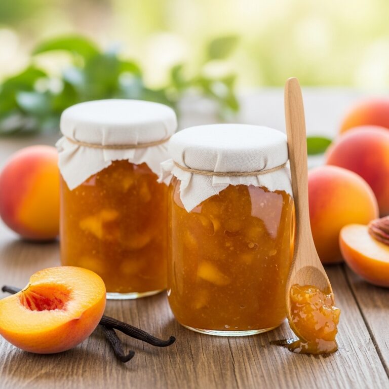 Small Batch Vanilla Peach Jam