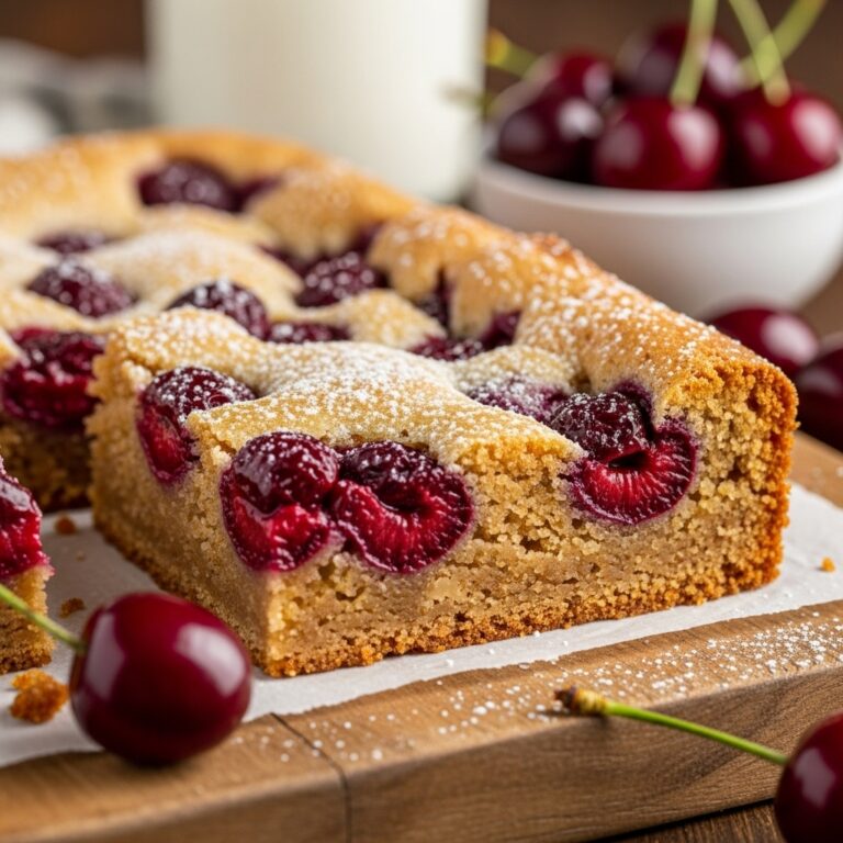 Sour Cherry Blondies