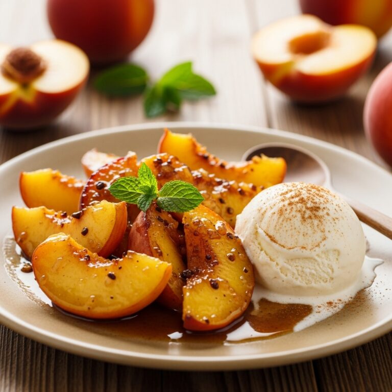Spiced Caramelized Peaches