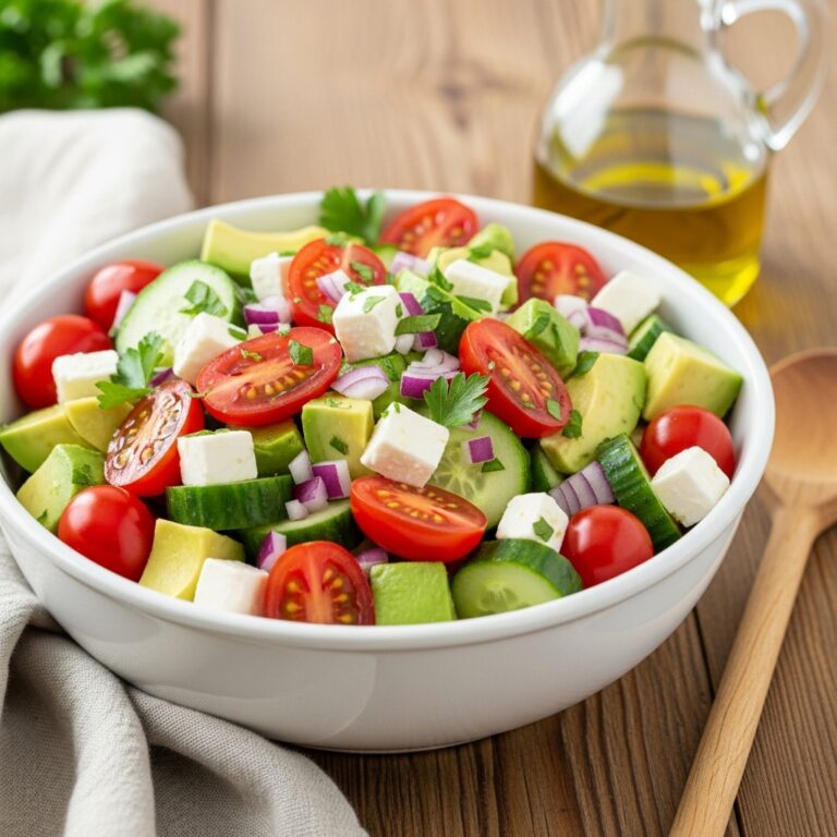 Tomato Cucumber Avocado Salad