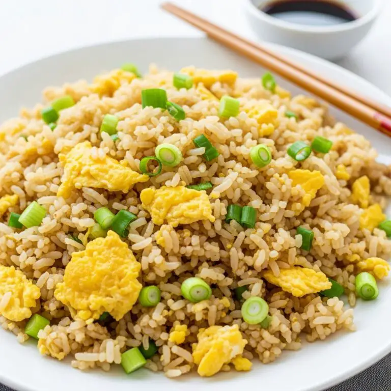 10 min Easy Egg Fried Rice only 6 ingredients