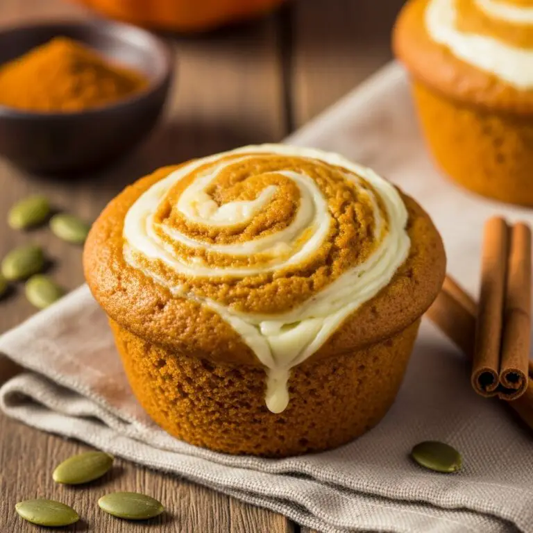 Best Swirled Pumpkin Cream Cheese Muffins