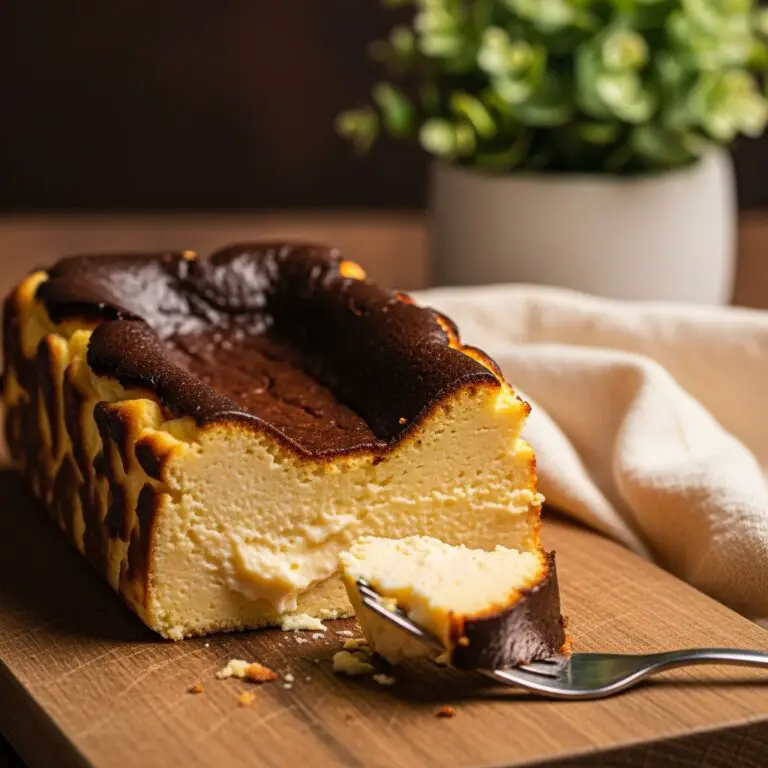 Burnt Basque Cheesecake in a Loaf Pan