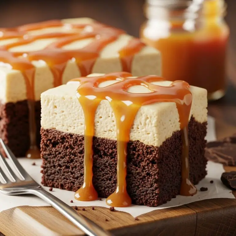 Caramel Brownie Cheesecake