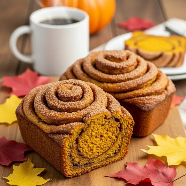 Cinnamon Swirl Pumpkin Bread Mini Loaves