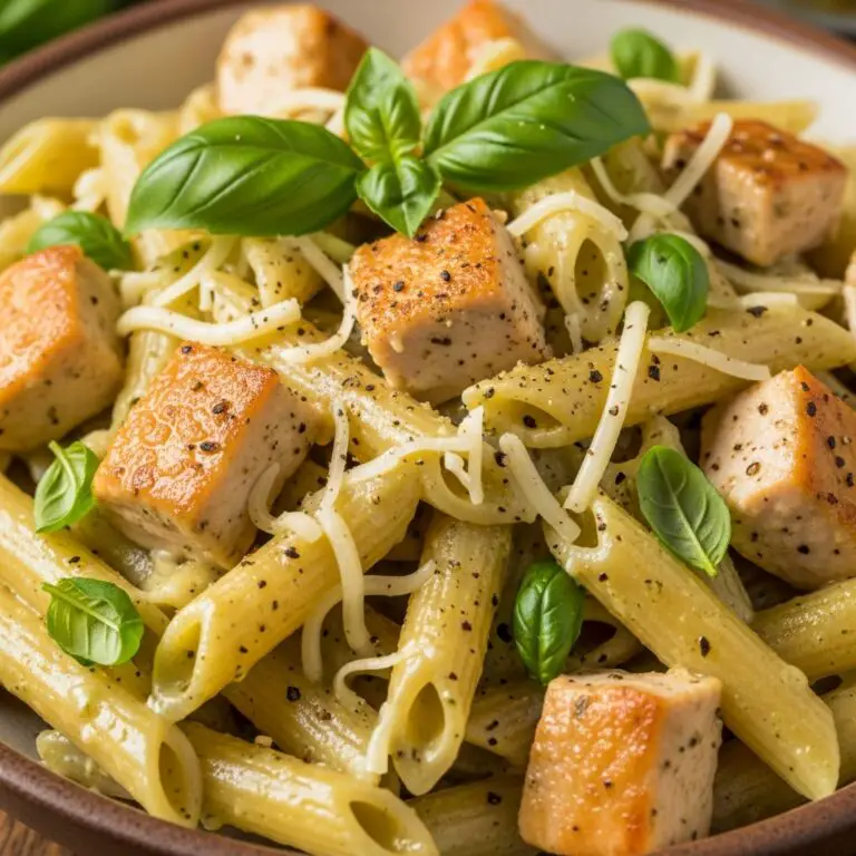 Creamy Chicken Pesto Pasta