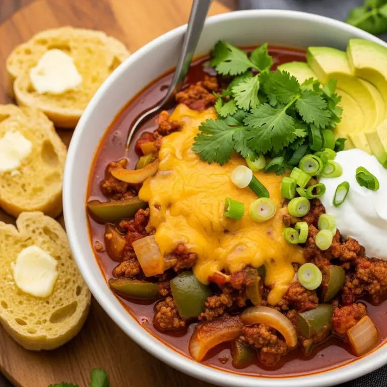 Crockpot Spicy Queso Beef Chili