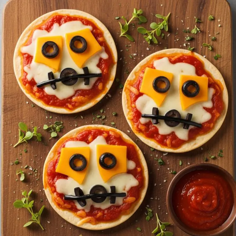 Easy Mini Halloween Pizzas