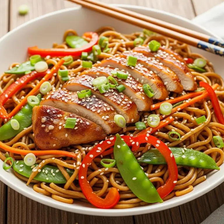 Garlic Chicken Lo Mein