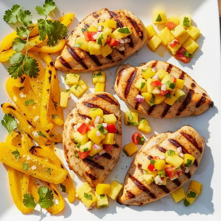 Grilled Mango Pineapple Chicken