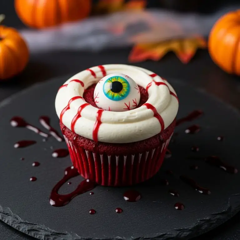 Halloween Augapfel Cupcakes