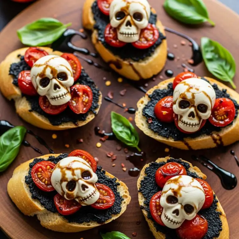 Halloween Bruschetta Appetizer
