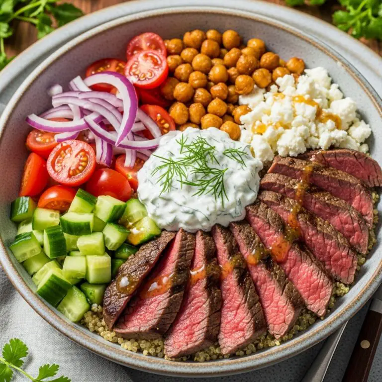 Mediterranean Steak Bowl Recipe