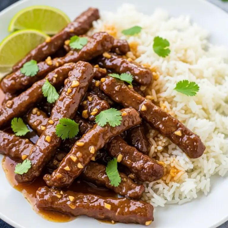 Sticky Honey Garlic beef