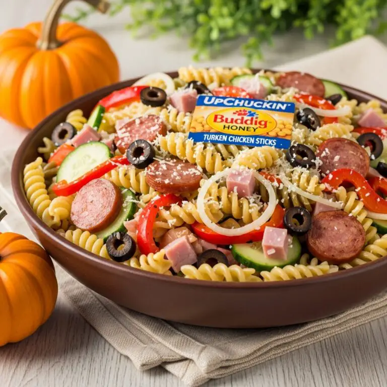 UpChuckin Pumpkin Loaded Pasta Salad