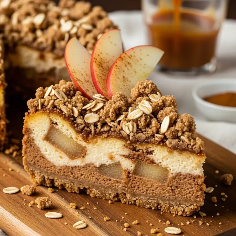 Apple Crumble Cheesecake