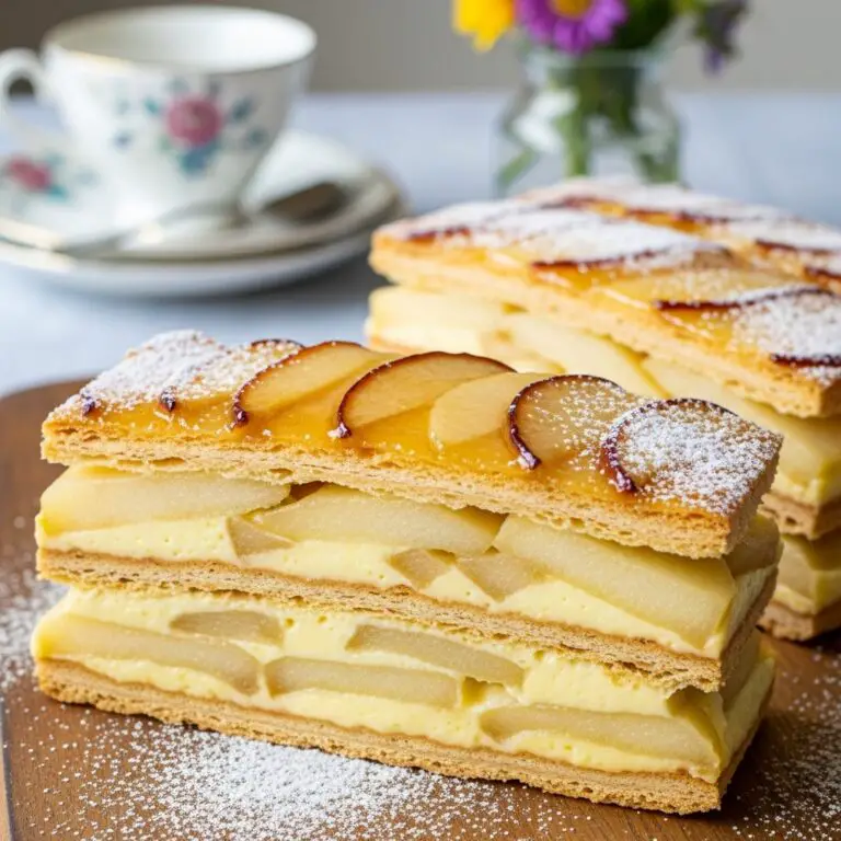Apple Mille Feuille with Vanilla Custard gluten-free