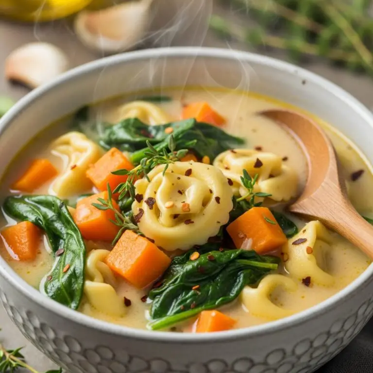Creamy Sausage Tortellini Soup