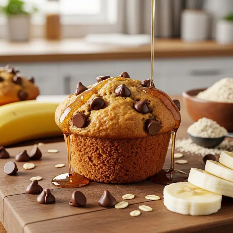 Healthy Peanut Butter Banana Muffins