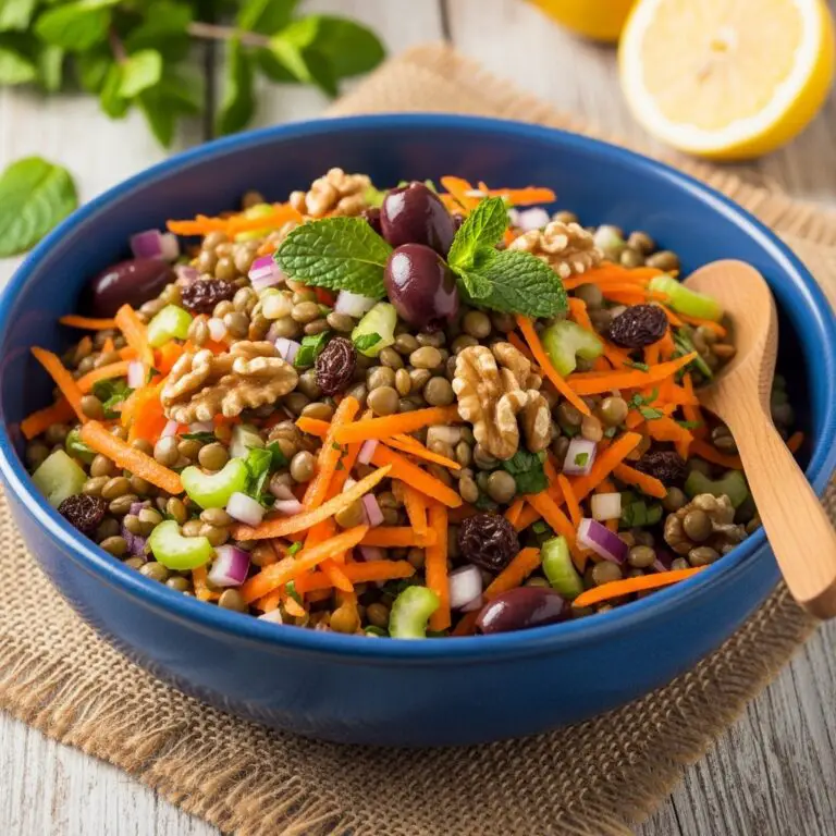 Moroccan Lentil Carrot Salad Vegan